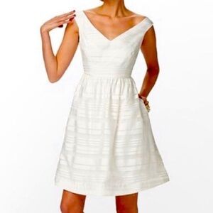 NWT Lilly Pulitzer Kiera White Stripe Dress size 2